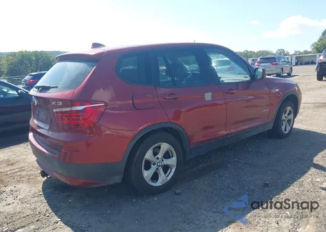 2011 BMW X3 xDrive28I z USA, uszkodzony, nr VIN 5UXWX5C53BL709855